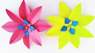Simple Paper Flowers Makeing DIY | How to make paper flower