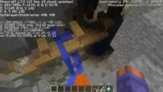 Awesome jungle temple ravine, abandoned mineshaft, stronghold Minecraft seed 1.8.2