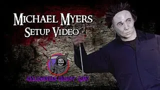 Spirit Halloween Michael Myers setup video