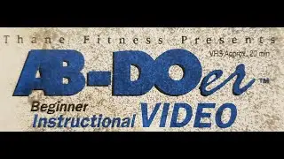 AB-DO'er Beginner Instructional Video Hosted By John Abdo Exercise Workout Tape (2000) (VHS)
