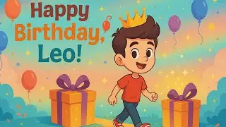 🎉 Happy Birthday Leo! | Cute & Fun Animated Wishes for Kids | TooZoo