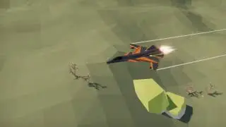 Low Poly sci-fi jet