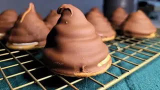 chocolate covered MARSHMALLOW cookies | ONLY 5 ingredients