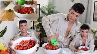 COOKING WITH GABRIEL: Spicy Snack & Super Chatty Mukbang
