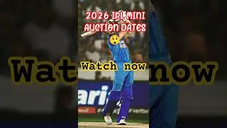 2026 mini auction ipl dates 😲#viral #cricket #trending #shorts