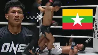 ถึงน็อก 🇲🇲 ซ่อนรัก แฟร์เท็กซ์ vs 🇹🇭 บัวเขียว ป.เปาอินทร์ | ศึก ONE ลุมพินี 140