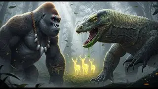 Fatal Strike! EPIC BATTLE: King Kong vs Giant Komodo Forest Hunt