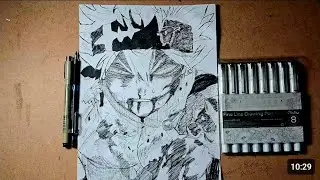 How to draw Asta step-by-step | Black clover ブラッククローバー #tutorial 