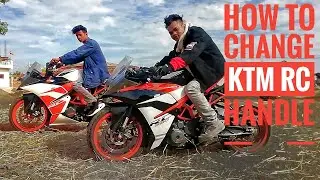 How to install Duke handle on KTM rc series bike