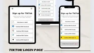 TikTok Login Page with HTML CSS and JavaScript, coding tutorial