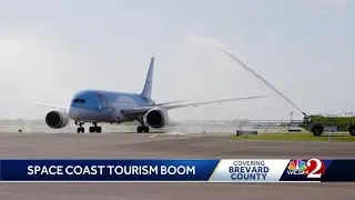 First transatlantic flight lands at Melbourne airport