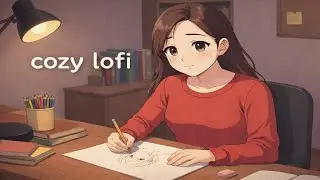 LoFi Chill Loop 🌙 Girl Writing at Desk | Relaxing LoFi Music with Dog