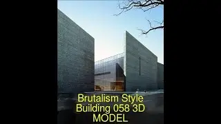 3D Model of Brutalism Style Building 058 Review