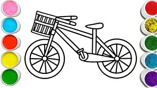 How to Draw Cycle Step by Step Easy | Cycle Drawing, Painting and Coloring for Kids, Toddlers ||