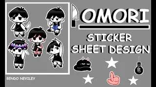 OMORI - Sticker Sheet Design [SPEEDPAINT] - Pt.1