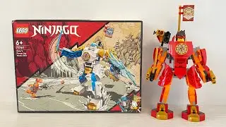 ОБЗОР ЛЕГО НИНДЗЯГО 71761 Могучий Робот ЭВО Зейна LEGO NINJAGO Zane&rsquo;s Power Up Mech EVO +сравнение