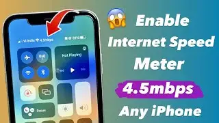 Включите параметр скорости интернет-соединения в строке состояния iPhone &mdash; получите измеритель ск...