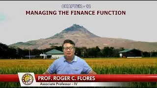 MANAGING THE FINANCE FUNCTION (CHAPTER 12)