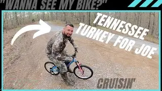 Joe's 2021 Beard Rotted Turkey - Dakota with his pretty pink bike!