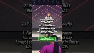 21 PRAYER POINTS AGAINST DEMONIC & TERRITORIAL RESISTANCE DAY 1 #theophilussunday