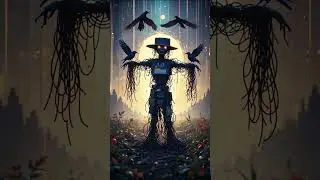 Glitched Scarecrow in a Broken Game World 👾🌾 | Pixel Horror