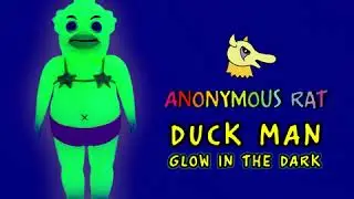 Duck Man GID vinyl art toy by Anonymous Rat