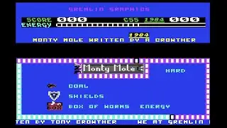 Wanted! Monty Mole (Commodore 64) &ndash;&nbsp;&Eacute;cran-titre (PAL) &ndash;&nbsp;1080p
