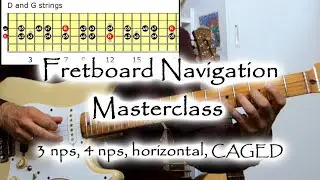 Fretboard Navigation Masterclass - Lead Guitar Techniques - focus on Dorian/Raag Kafi