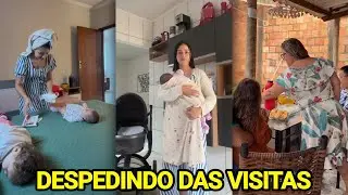 ANA VITÓRIA SE DESPEDE AS VISITAS E LIMPA TODA CASA COM O WILBER