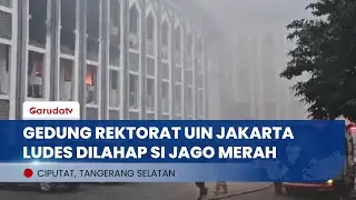 Api Melalap Gedung Rektorat UIN Jakarta, 10 Pemadam Kebakaran Diterjunkan