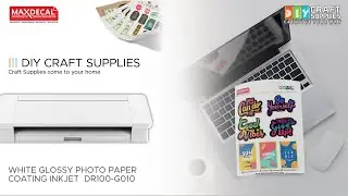 Print Sticker at Home with Maxdecal Sticker White Glossy Photo Paper Coating Inkjet DR100-G010
