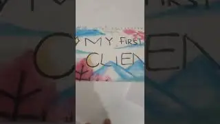 Lagi asik nonton film my first client #art #pasteldrawing #fypシ゚ #pastelkering #gunungfuji #sakura