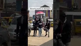 Security prank on strangers #shorts #funny