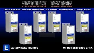 1-Phase Buck/Boost Step-Down Transformer - 252V Primary - 240V Secondary - 87.5 Amps - 50/60Hz