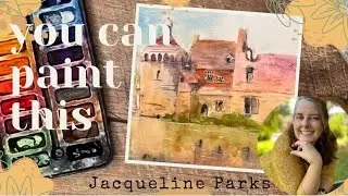 Follow along to a Paul Clark castle painting