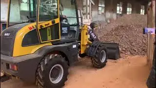 WOLF 1.6 ton WL160 wheel loader working in Azerbaijan
