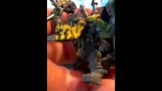 My ork big mek conversion half way done