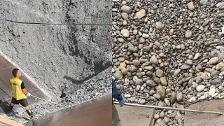 4,500 tons sand ship unloading  pebbles | Satisfactory video | Vlog of working on the barge