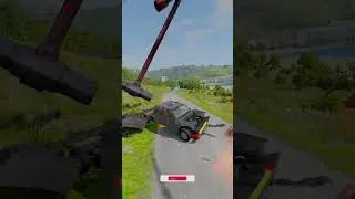 Ultimate BeamNG Drive Fails: Cars, Vans & Buses vs Bollard, Chain, Log & Trap
