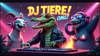 „🐐🐧🐊 DJ Tiere legen auf – die verrückteste Party der Welt!“ #music #MussManGesehenHaben