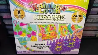 Распаковка и первый взгляд на набор для плетения резинок Mega Mighty Loom Rainbow Loom Kit