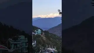 Himalayan Best View From my house ⭐ #himalayas #hillsstation #tourist #uttarakhandtourism #shorts