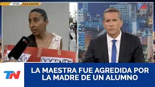 Piden justicia por la docente agredida en San Martín