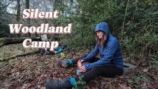 Immersive Silent Camp with wind, rain, Deer, Owls, and woodland birds.