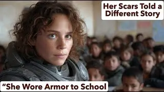 “She Wore Armor to School and They Mocked Her—Her Scars Told a Different Story | HFY Sci-Fi”