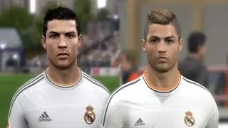 Cristiano Ronaldo from FIFA 04 to 14 & PES 3 to PES 2014