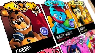 Drawing Jumpscare Games In Brawl Stars Style - Freddy, Huggy Wuggy, Bendy, Mita, BanBan