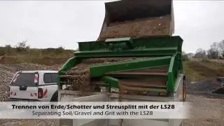 Erde/Schotter/Streusplitt sieben R&uuml;ttelsieb Xava LS28 / Screening of soil/gravel/grit with LS28