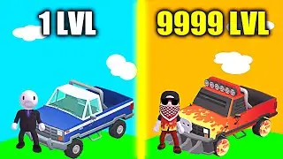 Rage Road! MAX LEVEL SKINS, CAR, WEAPON EVOLUTION! NEW GAME RAGE ROAD WORLD RECORD!