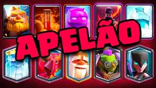 Todas as Cartas QUEBRADAS do Clash Royale... DE TODOS OS TEMPOS!